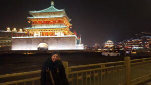 Xi'an Bell Drum Tower Night The Great Mosque was originally built in 742! It was an interesting mix of Asian and Islamic architectural elements.